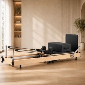 Pilaray Foldable Pilates Reformer with Box & Jumpboard for Home Use